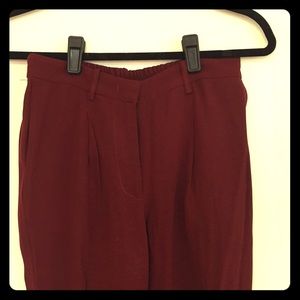 Burgundy pants by Isabel Marant